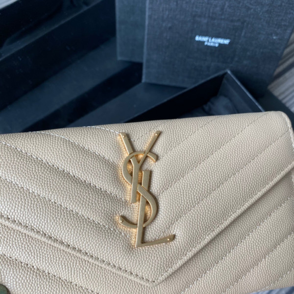 Y*L monogram large flap wallet