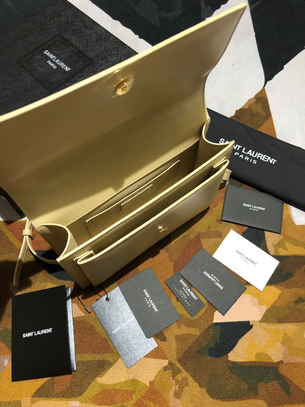 Y*L medium sunset satchel in smooth leather