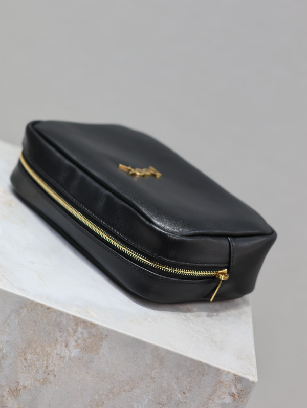 Y*L calypso cosmetic pouch in lambskin