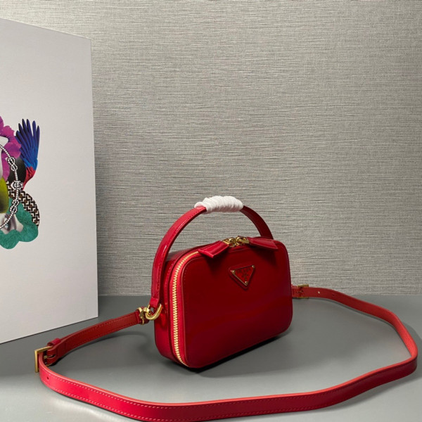 Pra*a odette crystal-studded satin bag-17.5x10.5x4.5cm