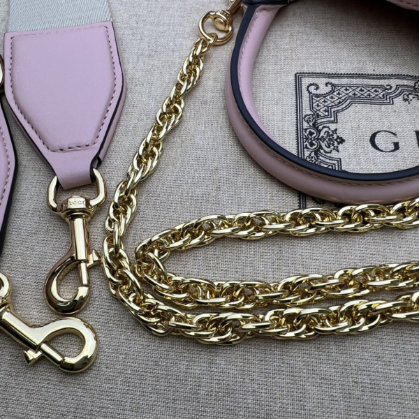 G*u*i gg matelassé leather top handle bag